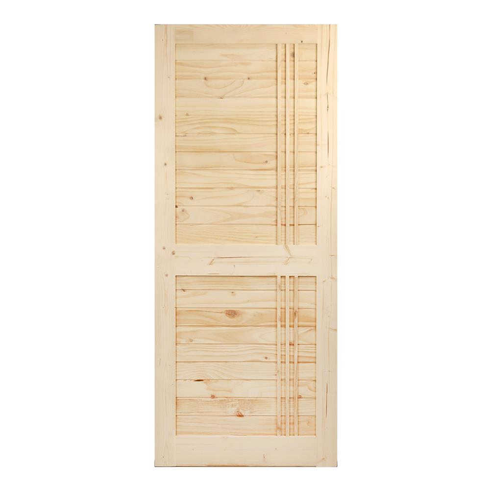 ประตูไม้สน AZLE&ndash;EZ27BJ 80X200 ซม.