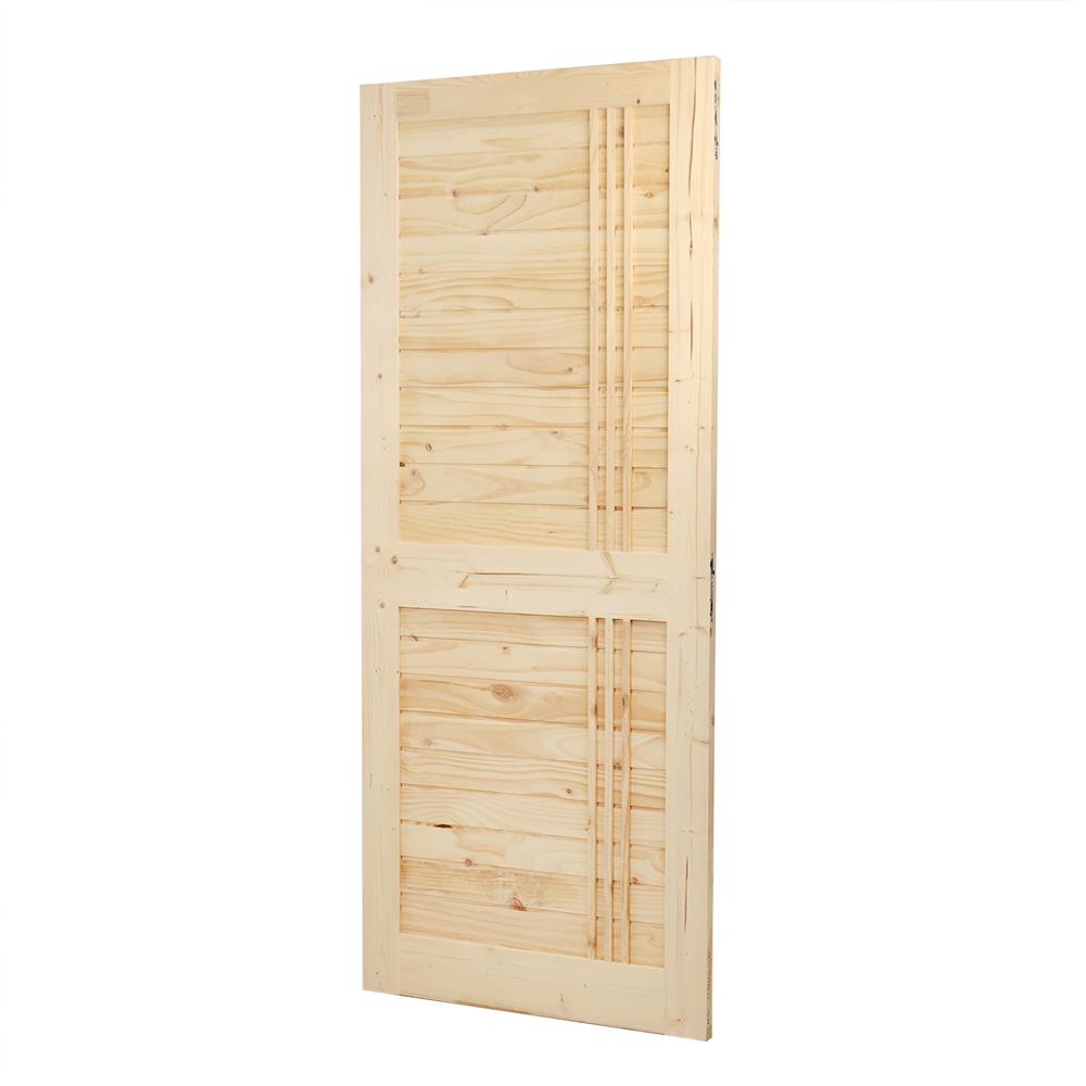 ประตูไม้สน AZLE&ndash;EZ27BJ 80X200 ซม.