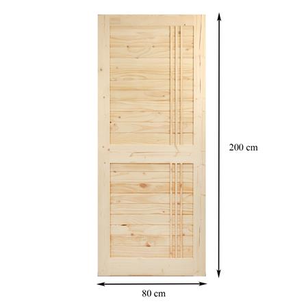 ประตูไม้สน AZLE–EZ27BJ 80X200 ซม._5