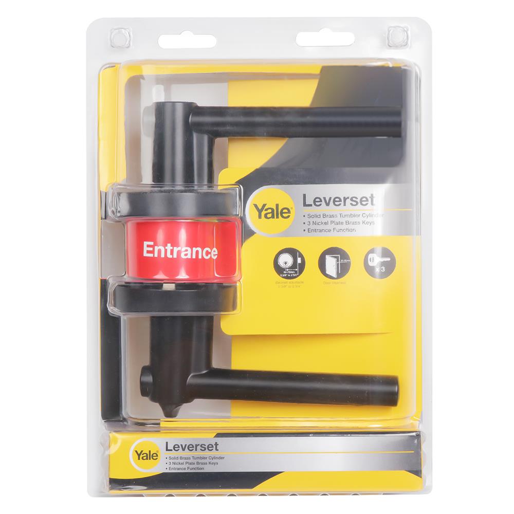 มือจับก้านโยก YALE L9127 US19 สีดำ