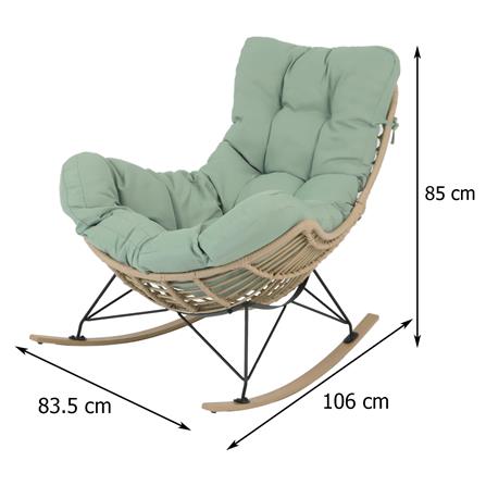 เก้าอี้พักผ่อน SPRING ROCKING SERENE สีเขียว_6