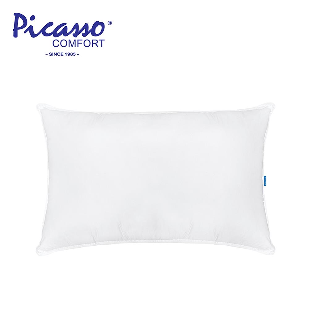 หมอนหนุน ใยบอลไมโครไฟเบอร์ PICASSO DOWN FIRM 19x29 นิ้ว สีขาว