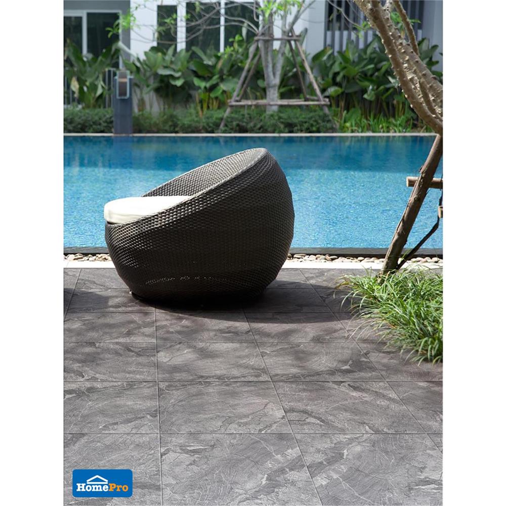 กระเบื้องพื้นพอร์ซเลน  16x16 นิ้ว COTTO คอสมิค เทาเข้ม PM 0.96 ตร.ม.