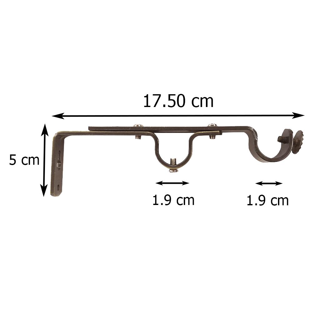 ขารับราง 2 ชั้น HOME LIVING STYLE TD 19 มม. สีทองแดง