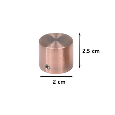 หัว-ท้ายรางม่าน HOME LIVING STYLE TD 19 มม. สีทองแดง_3