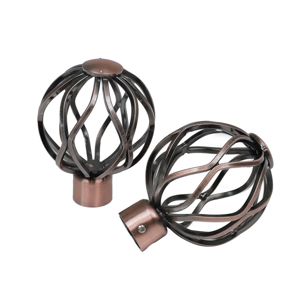 หัว-ท้ายรางม่าน HOME LIVING STYLE TWIST 19 มม. สีทองแดง