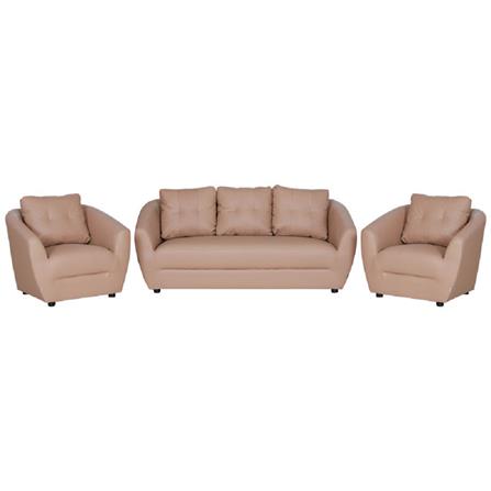 ชุดโซฟา 5 ที่นั่ง AS FURNITURE ROOF LCRD01 PVC สีครีม