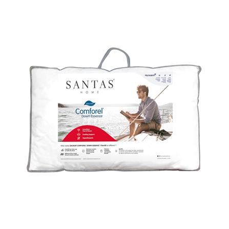 หมอนหนุน ใยสังเคราะห์ SANTAS DACRON COMFOREL DOWN ESSENCE 19x29 นิ้ว สีขาว_2