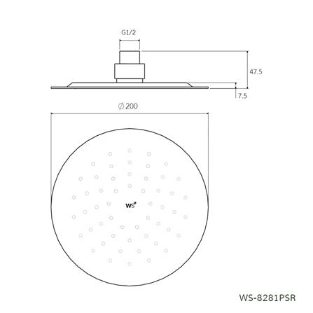 ฝักบัวก้านแข็ง WS WS-8281PSR_1