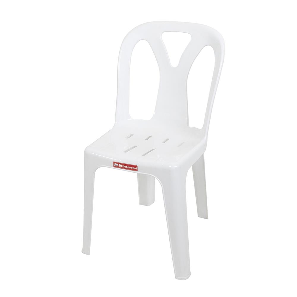เก้าอี้พนักพิง SUPERWARE CH-58 สีขาว