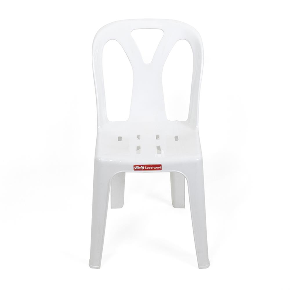 เก้าอี้พนักพิง SUPERWARE CH-58 สีขาว
