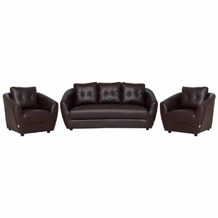 ชุดโซฟา 5 ที่นั่ง AS FURNITURE ROOF LBWD40 PVC สีน้ำตาลเข้ม_0