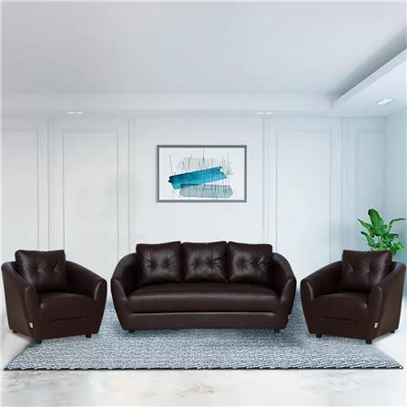 ชุดโซฟา 5 ที่นั่ง AS FURNITURE ROOF LBWD40 PVC สีน้ำตาลเข้ม_7