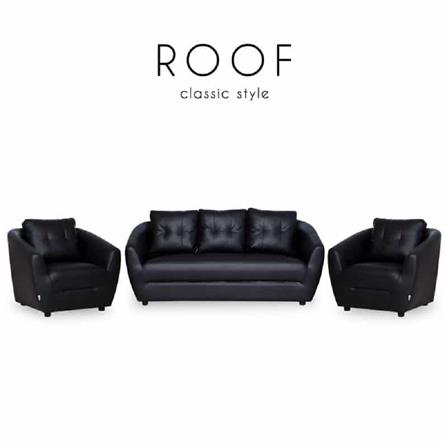 ชุดโซฟา 5 ที่นั่ง AS FURNITURE ROOF LBKD36 PVC สีดำ_5