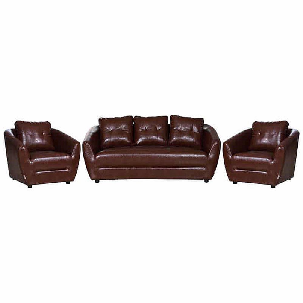 ชุดโซฟา 5 ที่นั่ง AS FURNITURE ROOF LBWB22 PVC สีน้ำตาลเข้ม