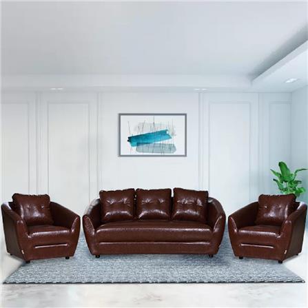 ชุดโซฟา 5 ที่นั่ง AS FURNITURE ROOF LBWB22 PVC สีน้ำตาลเข้ม_6