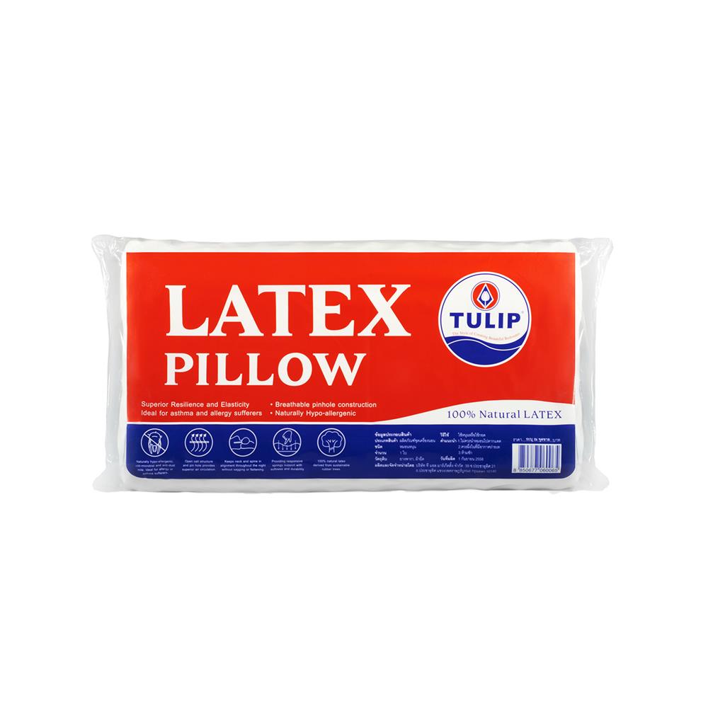 หมอนสุขภาพ ยางพารา TULIP LATEX 06006 33x61x11 นิ้ว สีขาว