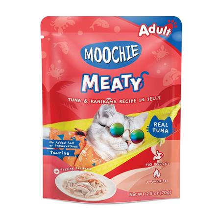อาหารเปียกแมว MOOCHIE TUNA AND KANIKAMA IN JELLY 70 ก._0
