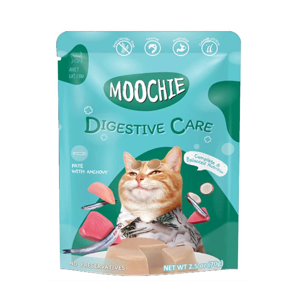 อาหารเปียกแมว MOOCHIE DIGESTIVE CARE PATE ANCHOVY 70 ก.