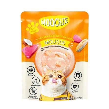 อาหารเปียกแมว MOOCHIE MOOSE TUNA AND SALMON 70 ก._0