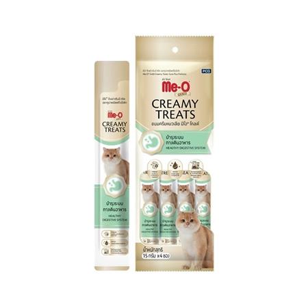 ขนมแมวเลีย MEO GOLD CREAMY TREATS TUNA AND PREBIOTIC 60 ก. (แพ็ก 4 ชิ้น)_0