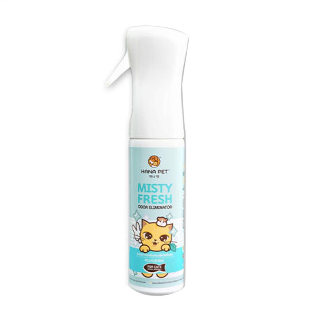 สเปรย์กำจัดกลิ่นฆ่าเชื้อโรคสำหรับแมว HANA PET MISTY FRESH  300 มล.