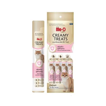 ขนมแมวเลีย MEO GOLD CREAMY TREATS TUNA AND CRANBERRY 60 ก. (แพ็ก 4 ชิ้น)_0