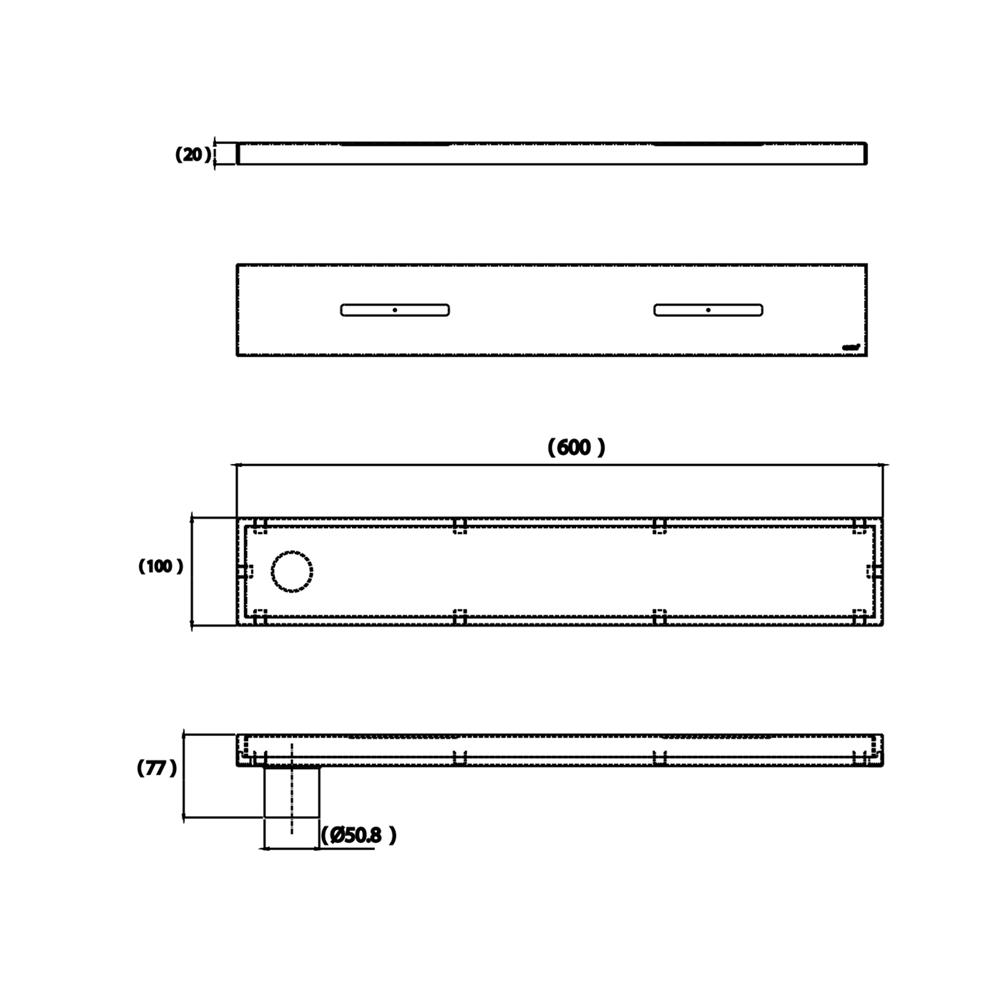 รางน้ำทิ้ง COTTO CT6406Z2P(HM)