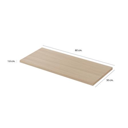 แผ่นชั้นไม้เมลามีน STACKO 60X30X1.6 ซม. สีไวท์โอ๊ค_5