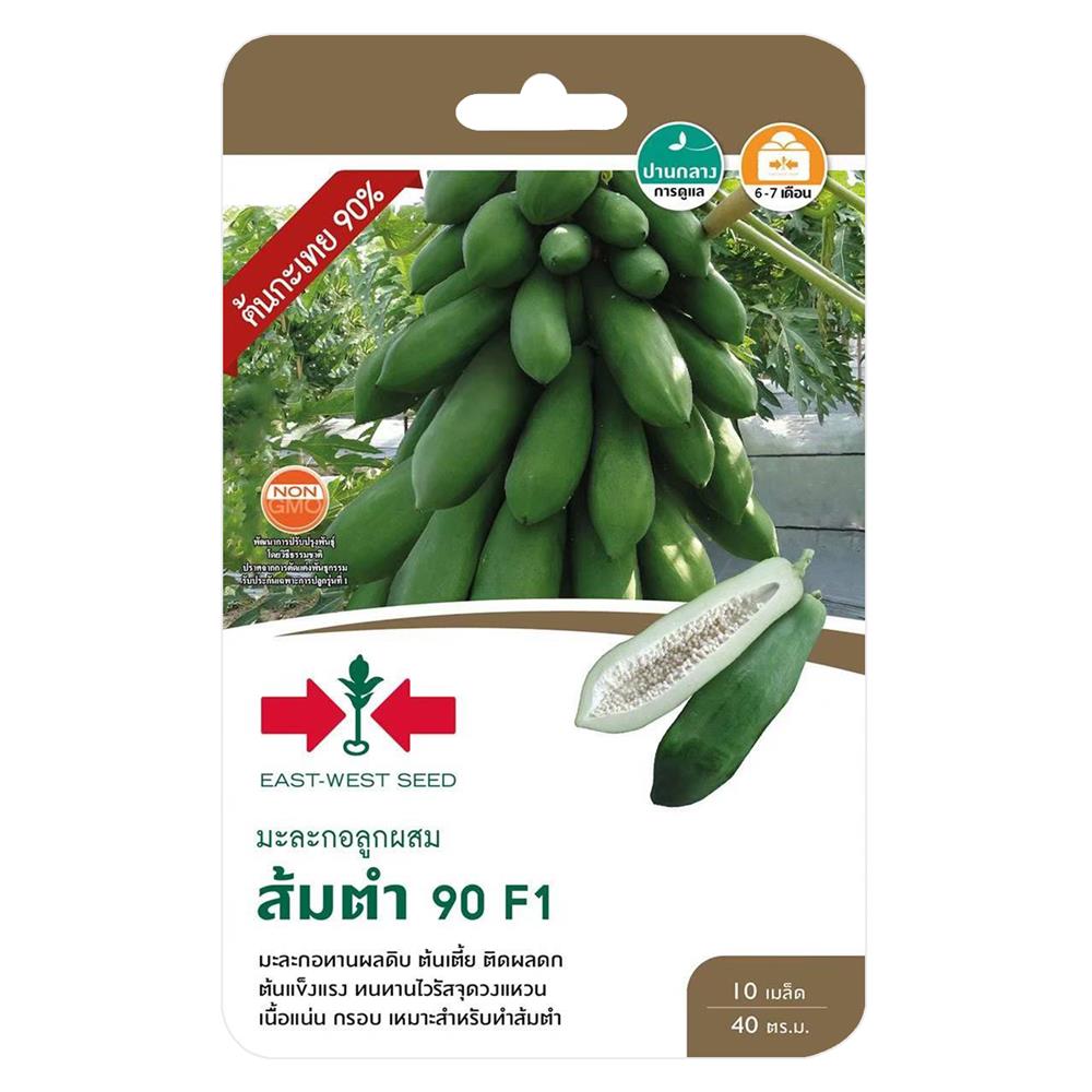 เมล็ดพันธุ์มะละกอ ส้มตำ 90 ศรแดง