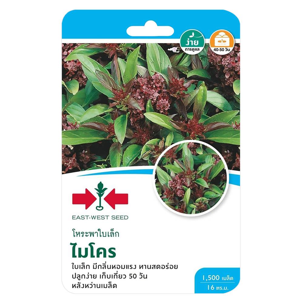 เมล็ดพันธุ์โหระพาใบเล็กไมโคร ศรแดง