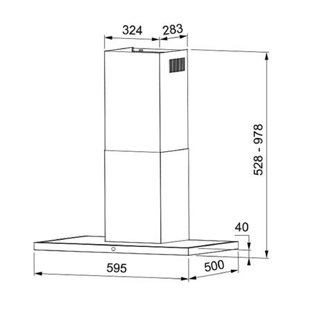 เครื่องดูดควันกระโจม FRANKE ARNO 60 XS/BK 60 ซม._3