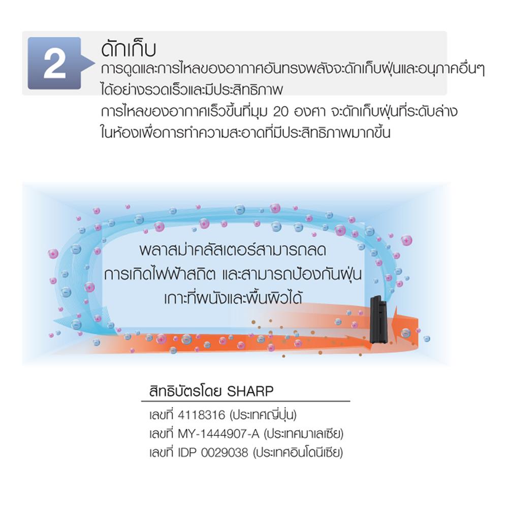 เครื่องฟอกอากาศ SHARP KI-N40TA-W 28 ตารางเมตร