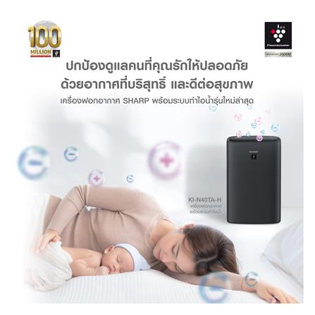 เครื่องฟอกอากาศ SHARP KI-N40TA-W 28 ตารางเมตร_3