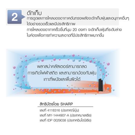 เครื่องฟอกอากาศ SHARP KI-N40TA-W 28 ตารางเมตร_5