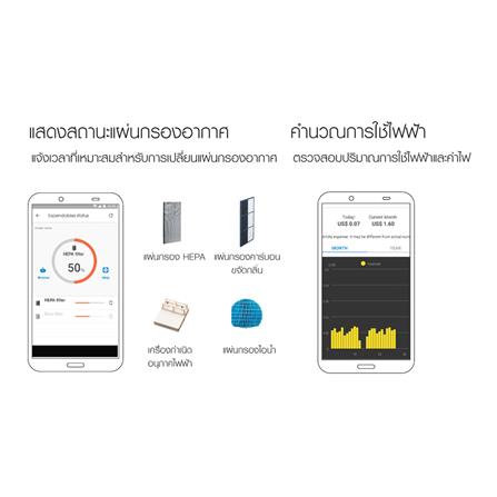 เครื่องฟอกอากาศ SHARP KI-N40TA-W 28 ตารางเมตร_8