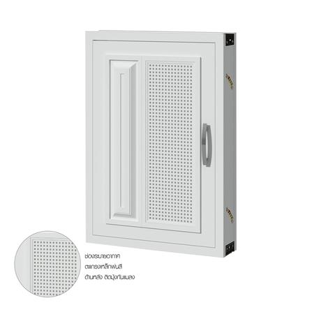 บานซิงค์เดี่ยว CABIN SQUARE 44X64 ซม. สีครีม_1