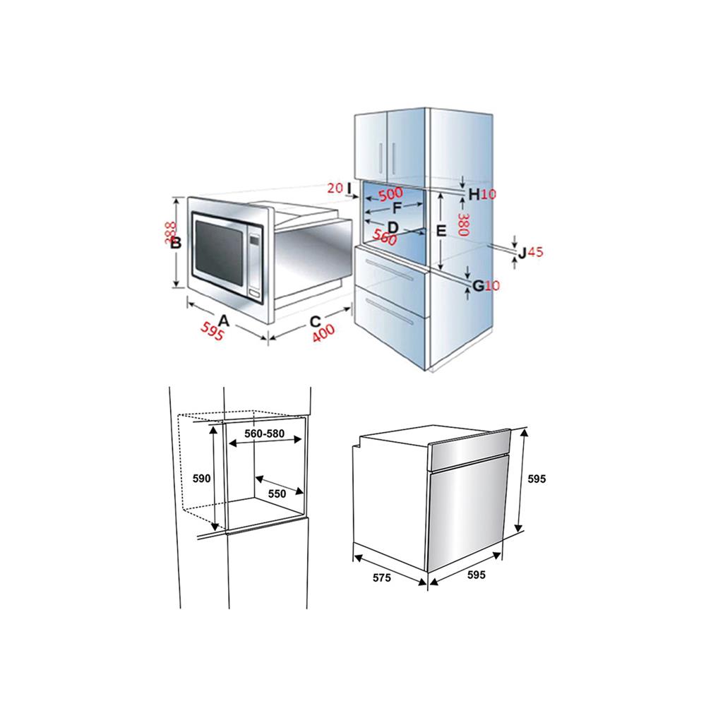 ไมโครเวฟ+เตาอบ MEX MM625S+VRM9651B