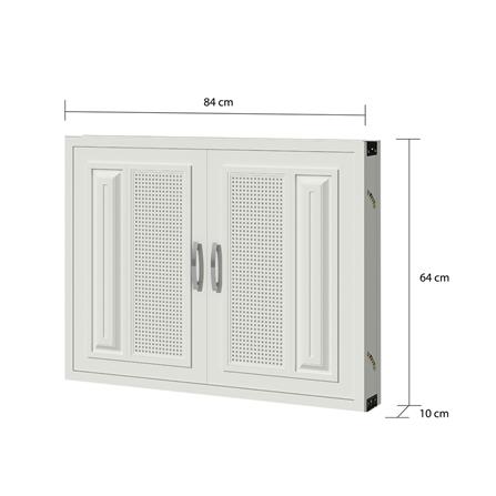 บานซิงค์คู่ PP CABIN SQUARE 84X64 ซม. สีครีม_5