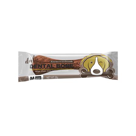 ขนมขัดฟันสุนัข DENTAL BONE LIVER M 28 ก. 24 ชิ้น/กล่อง_0