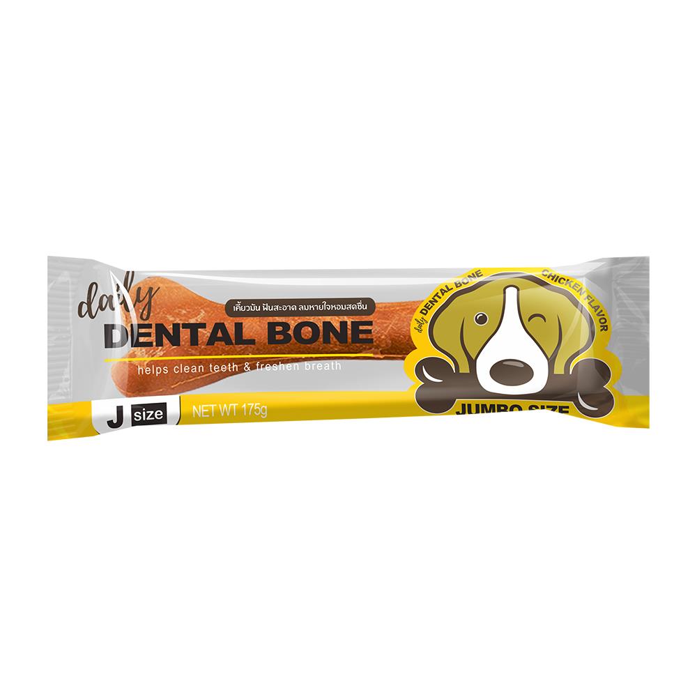 ขนมขัดฟันสุนัข DENTAL BONE CHICKEN J 175 ก. 12 ชิ้น/กล่อง