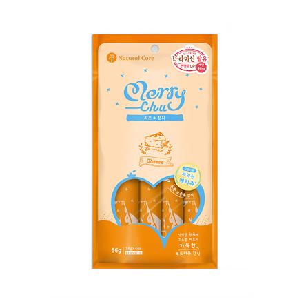 ขนมแมวเลีย NATURAL CORE MERRY TUNA AND CHEESE 56 ก. (แพ็ก 4 ชิ้น)_0