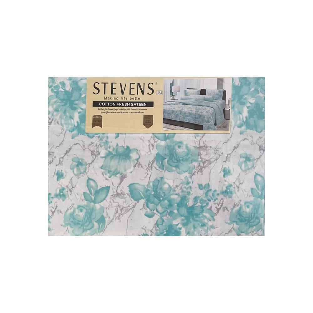 ชุดผ้าปูที่นอน 3.5 ฟุต 3 ชิ้น STEVENS COTTON FRESH SATEEN SR30