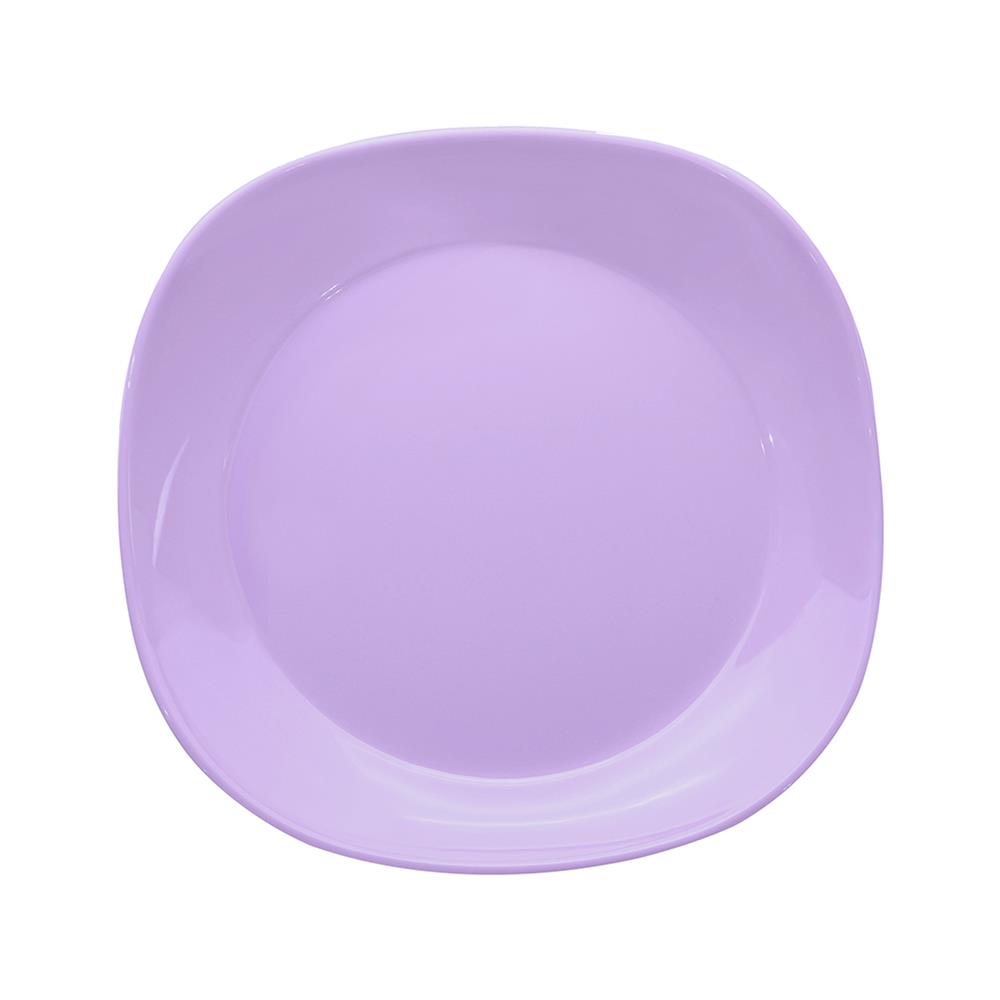 จานเมลามีนเหลี่ยม 8 นิ้ว KECH NEW WAVE สีม่วง