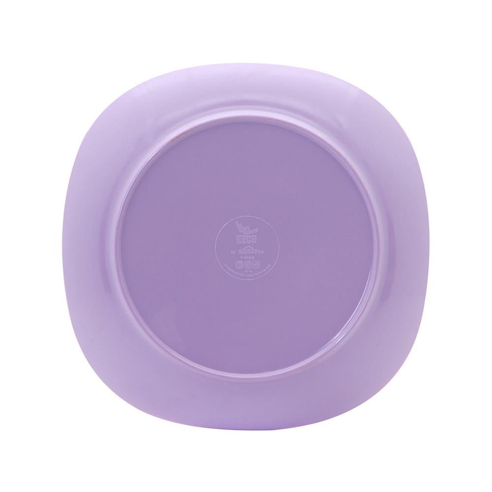 จานเมลามีนเหลี่ยม 8 นิ้ว KECH NEW WAVE สีม่วง