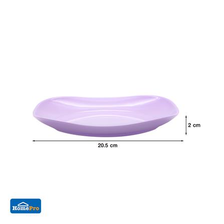 จานเมลามีนเหลี่ยม 8 นิ้ว KECH NEW WAVE สีม่วง_4