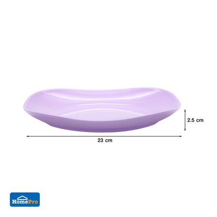 จานเมลามีนเหลี่ยม 9 นิ้ว KECH NEW WAVE สีม่วง_4