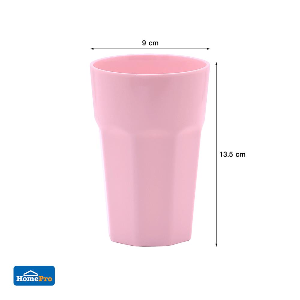 แก้วน้ำเมลามีน 500 มล. KECH NEW WAVE สีชมพู