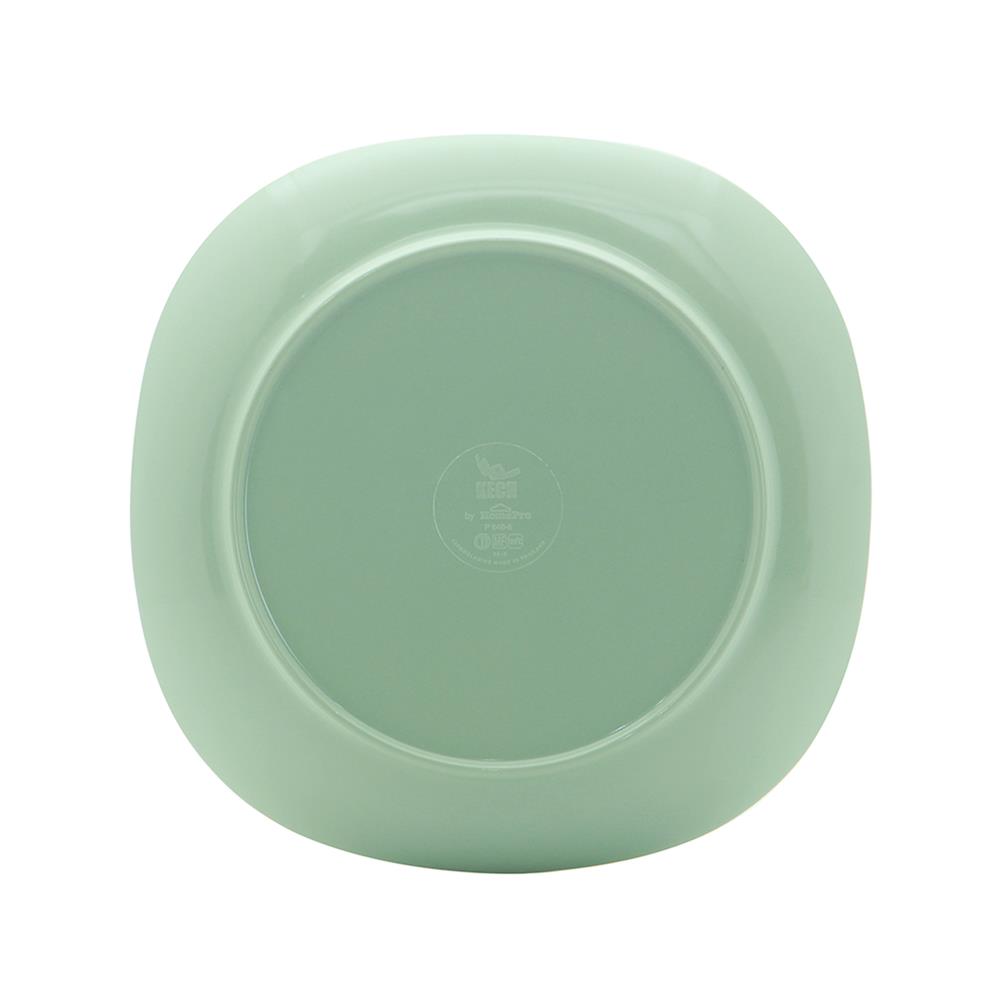 จานเมลามีนเหลี่ยม 8 นิ้ว KECH NEW WAVE สีเขียว