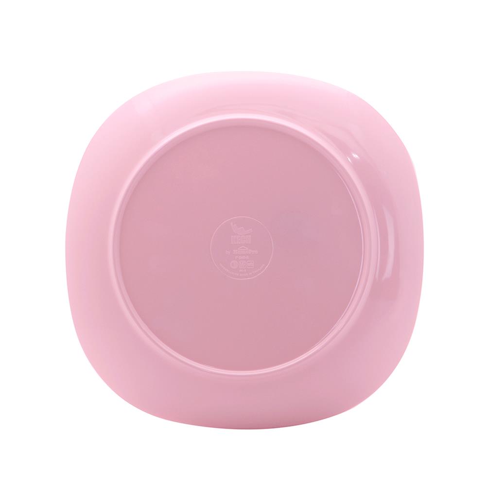 จานเมลามีนเหลี่ยม 8 นิ้ว KECH NEW WAVE สีชมพู